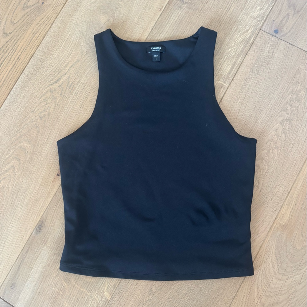Black Sleeveless Tank Top